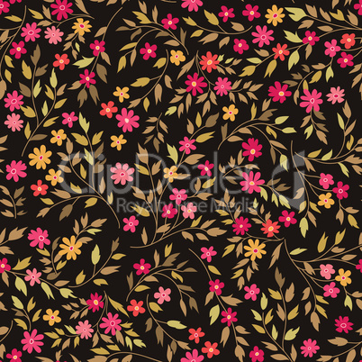 Floral seamless pattern. ornamental flowers background