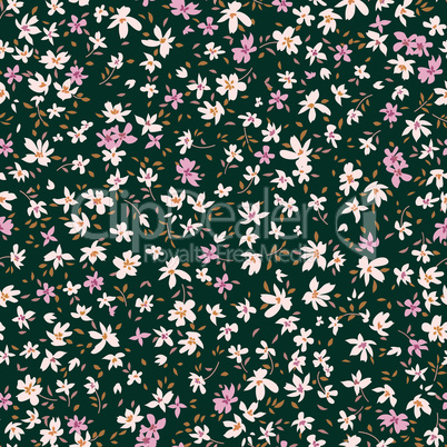 Floral seamless pattern. Abstract ornamental flowers. Flourish d