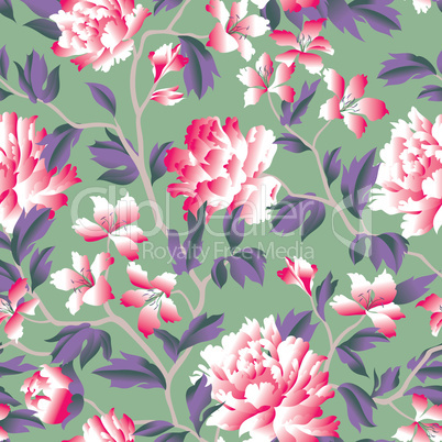 Floral seamless pattern. Flower background.