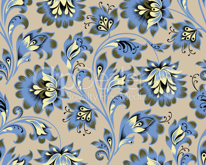 Floral seamless pattern. Flower ornamental festive background