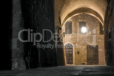 Night Arch in the Old Italian Town