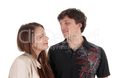 Close up image of young loving couples