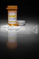 Hydrocodone Pills and Prescription Bottle with Non Proprietary L