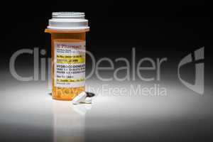 Hydrocodone Pills and Prescription Bottle with Non Proprietary L