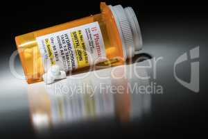 Hydrocodone Pills and Prescription Bottle with Non Proprietary L