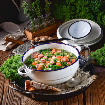 a tasty kale soup