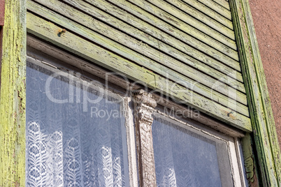 old, wooden window