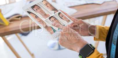 Composite image of people collage portrait single 5