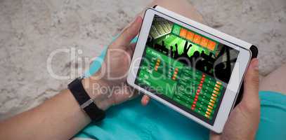 Composite image of gambling app screen