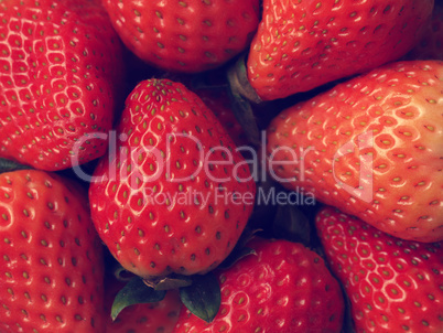 Fresh organic strawberries