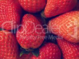 Fresh organic strawberries