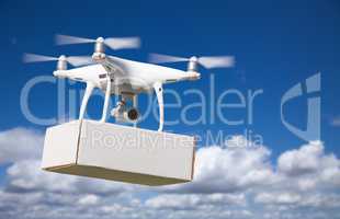 Unmanned Aircraft System (UAS) Quadcopter Drone Carrying Blank P