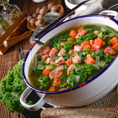 a tasty kale soup