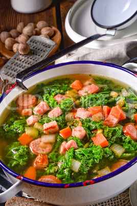 a tasty kale soup