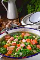 a tasty kale soup