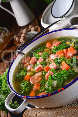 a tasty kale soup