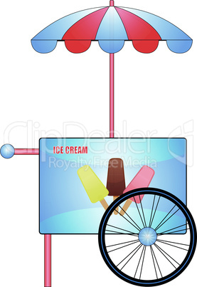 Trolley with ice cream