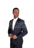 African business man in portrait image