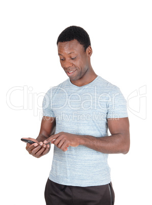 Man looking surprised at his phone