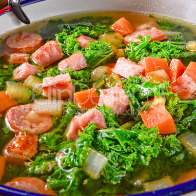 a tasty kale soup