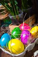 colorful easter eggs