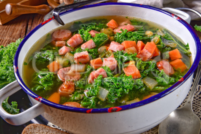 a tasty kale soup