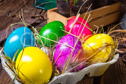 colorful easter eggs