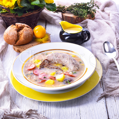 Polish easter soup