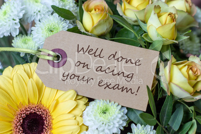Greeting card to the passed exam