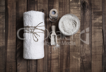 Towel and sea salt