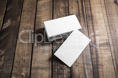 Blank business cards