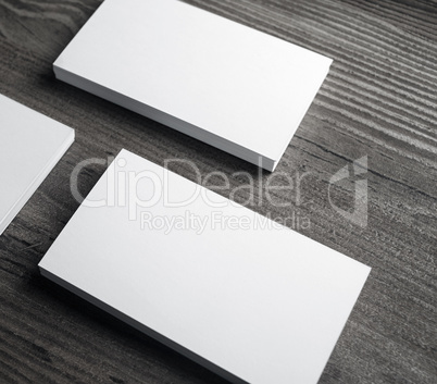 Blank business cards