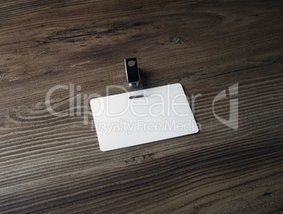 Blank badge mockup