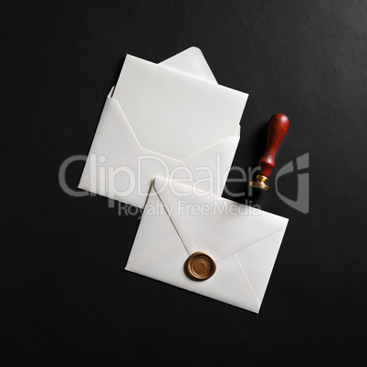 Envelope, stamp, postcard