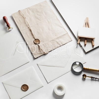 Blank vintage stationery