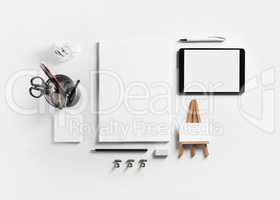 Blank stationery template