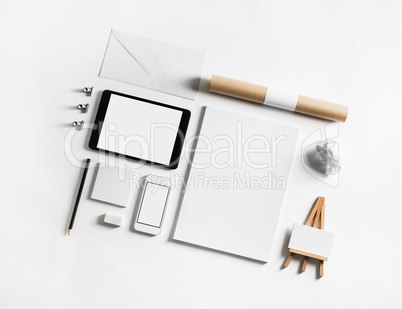 Set of blank stationery