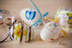 Colorful easter eggs