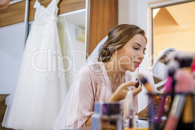 Makeup for bride in wedding day