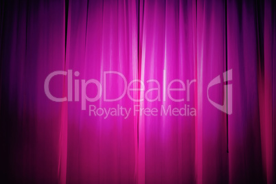 Purple stage curtain