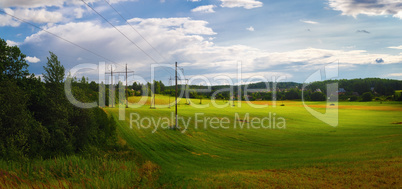 Panoramic rural landscape