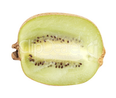 raw kiwi isolated on white