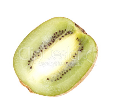 raw kiwi isolated on white