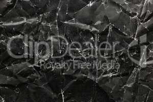 Black Crumpled Paper Background, black crumpled paper texture