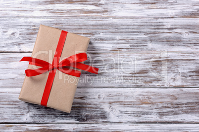 gift box with red ribbon