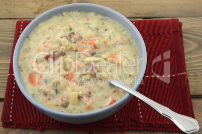 Slow cooked cream soup