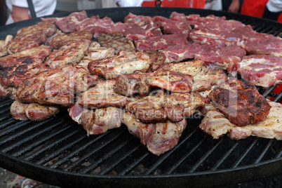 gegrillte Schweinesteaks