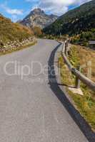 Nice landscape from a mountains in country Andorra