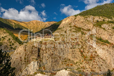 Nice landscape from a mountains in country Andorra