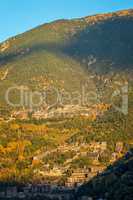 Nice landscape from a mountains in country Andorra